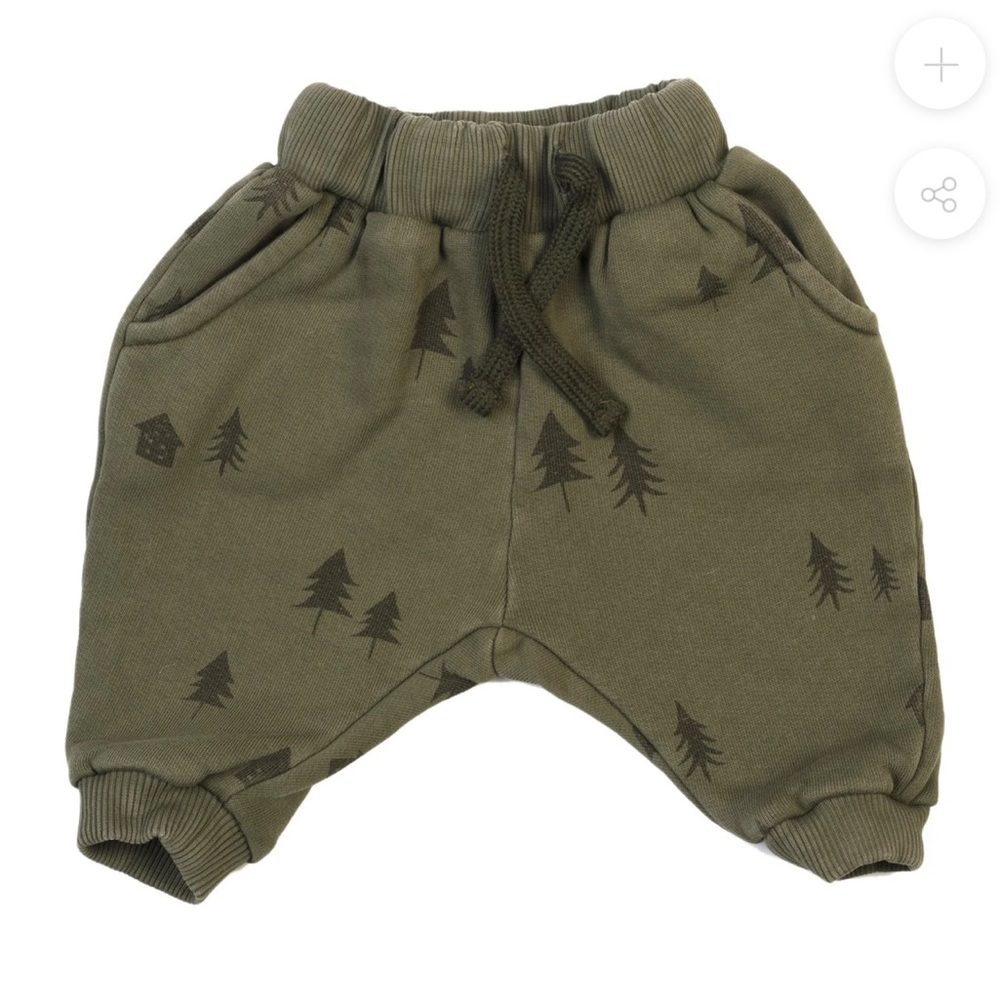 KidWild Vintage Woodland Joggers Olive 18-24 M